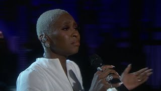 Cynthia Erivo Performs quotCan You Feel the Love Tonightquot For The 2019 Tony Awards In Memoriam [upl. by Sinnek]