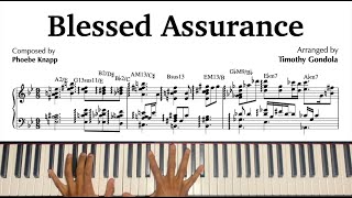 Blessed Assurance Gospel Jazz Arrangement amp Transcription [upl. by Doowyah]