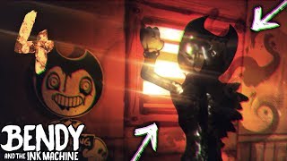 HACKING BEHIND BENDY JUMPSCARE CHAPTER 4  Bendy and the Ink Machine Chapter 4 Hacks and Cheats [upl. by Otto]