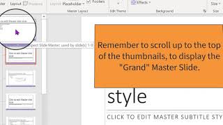 How to Modify a Master Slide in PowerPoint 365 [upl. by Hilda]