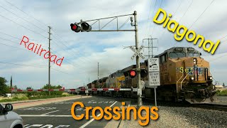 Diagonal Railroad Crossings Part 1 [upl. by Homerus]