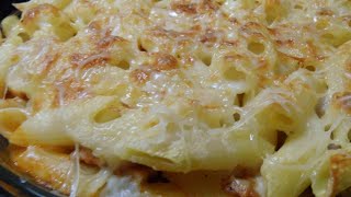 غراتان مقرون بالبيشاميل و الداند وجبة صيفية خفيفة و بنينة gratin macaronie au béchamel [upl. by Akema566]