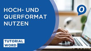 Tutorial Microsoft Word Hoch und Querformat in einem Dokument [upl. by Hiltner412]