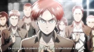 Shingeki no Kyojin Opening 1 1080p VOSTFR [upl. by Vallo]