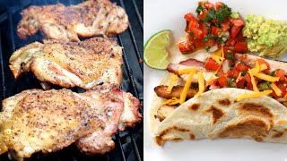 How to Grill Chicken Fajitas Easy Mexican Style Recipe [upl. by Leiuqese]