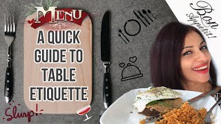 Dining Etiquette  Dos amp Donts  An easy guide to Table Manners [upl. by Rianon]