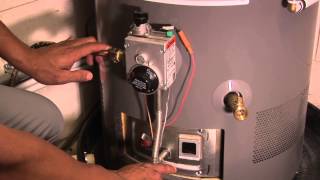 Relighting Gas Water Heater Pilot Light [upl. by Gisella]