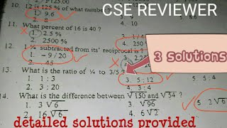 Civil Service Exam MATH REVIEWER [upl. by Elyak]