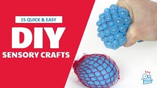 15 Quick amp Easy Sensory Crafts For Kids [upl. by Lynette]