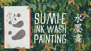 Sumie Ink Wash Painting Tutorial [upl. by Goldenberg981]