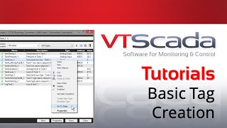 VTScada 11X Tutorials  Basic Tag Creation [upl. by Holcman]