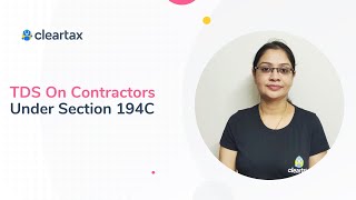 TDS on contractors under section 194C [upl. by Cook]