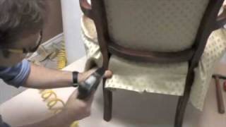 upholstering a bergere chair [upl. by Thais]