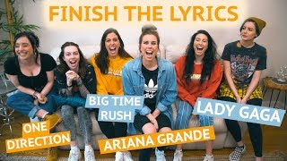 FINISH THE LYRICS CHALLENGE 2 [upl. by Sueddaht]