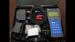 PORTABLE ULTRASONIC FLOW METER USF100 REVIEW [upl. by Ardnaxela978]