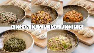 5 Easy and Delicious Vegan Dumpling Filling Recipes [upl. by Ellinnet]