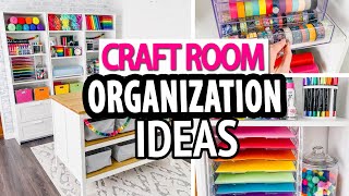 CRAFT ROOM ORGANIZATION HACKS 🌈 Simple Storage Ideas [upl. by Iney]