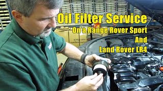 Oil Change for 2014 Range Rover Sport [upl. by Emsoc591]