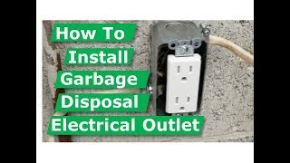 How To Install Garbage Disposal Electrical Outlet Box DIY [upl. by Root]