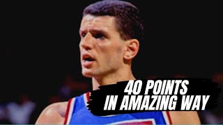 HD Drazen Petrovic 40 pts VS Cleveland Cavaliers  1992 [upl. by Rilda]