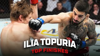 Ilia Topuria  Top Finishes [upl. by Inaj260]