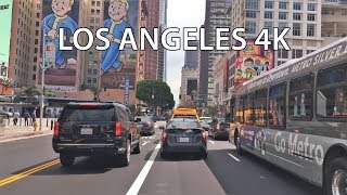 Driving Downtown  Los Angeles 4K  USA [upl. by Hsizan]