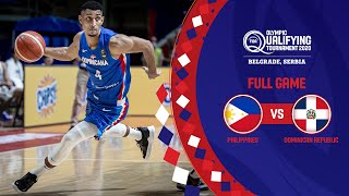 Philippines v Dominican Republic  Full Game  FIBA Olympic Qualifying Tournament 2020 [upl. by Dayir277]