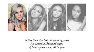 Little Mix  These Four Walls Lyrics  Parts on Screen [upl. by Ahsekel]