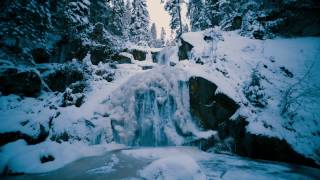 Triberger Wasserfälle Winter  Iced Waterfall Black Forest [upl. by Meakem963]