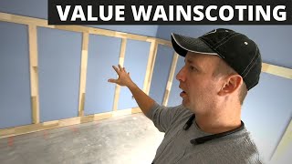 Fast Efficient Wainscoting  Value Engineered Wainscoting Details [upl. by Yekram]