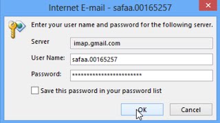 Outlook cant connect to Gmail  keeps asking for password [upl. by Arola]