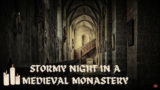 Stormy Night In A Medieval Monastery🙏  ASMR Ambience [upl. by Margot]