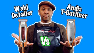 UPPERCUT POWER  Andis T Outliner vs Wahl Detailer [upl. by Ydwor]