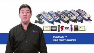 OptiMate 4 Dual Program  Advanced battery saving charger for motorcycles [upl. by Ames849]