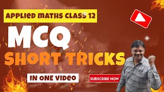 MCQ Short Tricks  Important MCQ  CBSE Exam 202425 Applied Maths Class 12  Gaur Classes [upl. by Merce481]