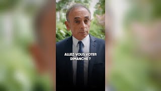 Eric Zemmour  Allezvous voter dimanche [upl. by Libna]