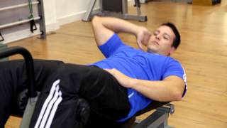 Decline Oblique Crunch  Abs Exercise [upl. by Kelda821]