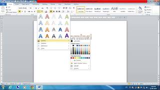 How to Apply Text Effects in MS Word [upl. by Aneehsit]