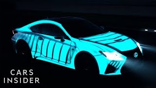 Electricity Makes This Car Paint Light Up  Insider Cars [upl. by Jamieson499]