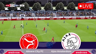 🔴Almere City FC Vs Ajax  Eredivisie Football Match [upl. by Alvis]