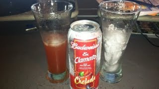 Budweiser amp Clamato Chelada Beer Review [upl. by Rojam]