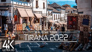 【4K 60fps】🇦🇱 VIRTUAL WALKING TOUR 🚶 «Tirana  Albania 2022» 🎧 ORIGINAL SOUNDS 🚫 NO COMMENT 📺 ASMR [upl. by Soll]