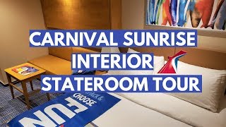 Carnival SUNRISE Interior Stateroom Carnival Cruise Cabin Tour 3107 [upl. by Amihc]