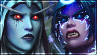 Sylvanas VS Tyrande Whisperwind Cinematic│Patch 91 Chains of Domination [upl. by Cirdor]