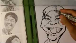 How to Draw a Caricature  Caricature Demonstration [upl. by Yroggerg595]