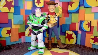 Buzz Lightyear amp Woody Pixar Pals Meet amp Greet Disney California Adventure Pixar Fest Disneyland [upl. by Sweet469]