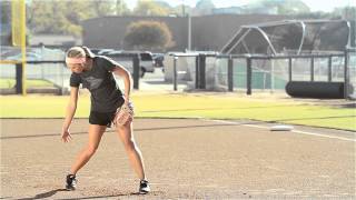 Softball Pitching Drills 34 drill  Amanda Scarborough [upl. by Nevar]