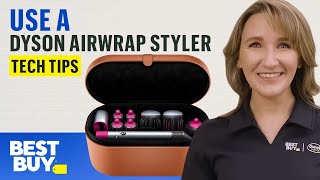 Using a Dyson Airwrap Styler  Tech Tips from Best Buy [upl. by Adallard73]