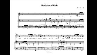 Purcell  Music for a while BEST VERSION with SHEET MUSIC [upl. by Hinze]