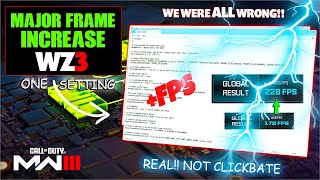 Hidden PC Setting DOUBLES Performance amp FPS Warzone 3 amp Modern Warfare 3 Advanced Settings REAL [upl. by Holt653]